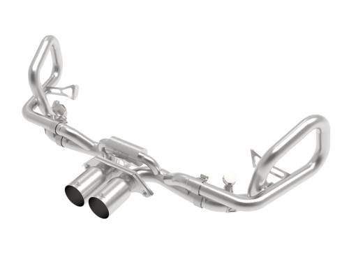 Afe - Advance Flow Engineering - 49-36450-H | AFE Power MACH Force-Xp 2-1/2 IN 304 Stainless Steel Cat-Back Exhaust w/Brushed Tips (2014-2019 911 GT3 H6-3.8/4.0L)