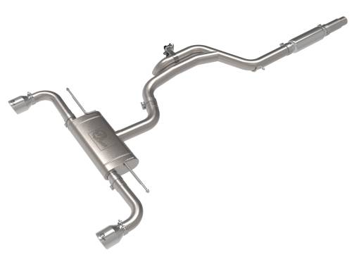 Afe - Advance Flow Engineering - 49-36451-P | AFE Power Gemini XV 3 to 2-1/2 IN 304 Stainless Steel Cat-Back Exhaust w/ Cut-Out Polished (2022-2024 GTI MKVIII L4-2.0L t)