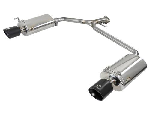 Afe - Advance Flow Engineering - 49-36604-B | AFE Power Takeda 2-1/4 IN to 1-3/4 IN 304 Stainless Steel Axle-Back Exhaust w/ Black Tips (2013-2017 Accord L4-2.4L)