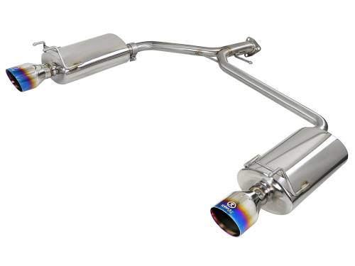 Afe - Advance Flow Engineering - 49-36604-L | AFE Power Takeda 2-1/4 IN to 1-3/4 IN 304 Stainless Steel Axle-Back Exhaust w/ Black Tips (2013-2017 Accord L4-2.4L)
