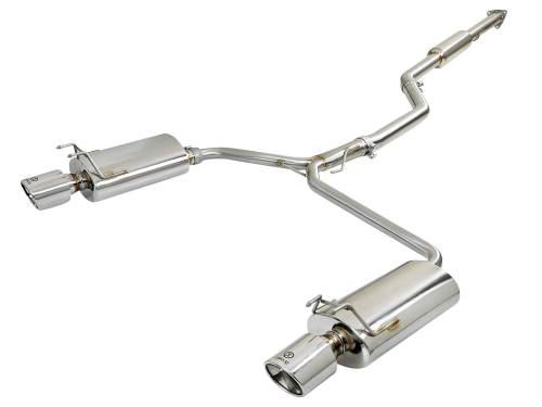 Afe - Advance Flow Engineering - 49-36605 | AFE Power Takeda 2-1/2 IN to 1-3/4 IN 304 Stainless Steel Cat-Back Exhaust w/ Polish Tips (2013-2017 Accord L4-2.4L)