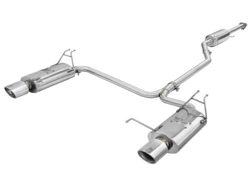 Afe - Advance Flow Engineering - 49-36612 | AFE Power Takeda 2-1/4 IN to 2 IN 304 Stainless Steel Cat-Back Exhaust w/Polished Tips (2008-2012 Accord)