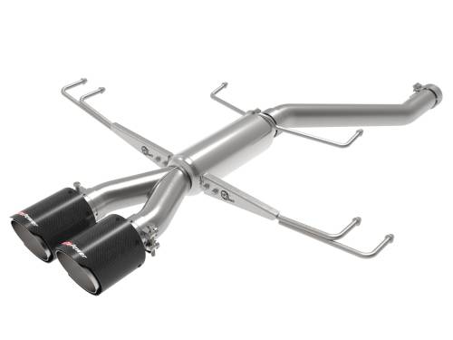 Afe - Advance Flow Engineering - 49-36626-C | AFE Power Takeda 2-1/2 IN 304 Stainless Steel Axle-Back Exhaust System w/ Carbon Fiber Tip (2017-2021 Civic Type R L4-2.0L t)