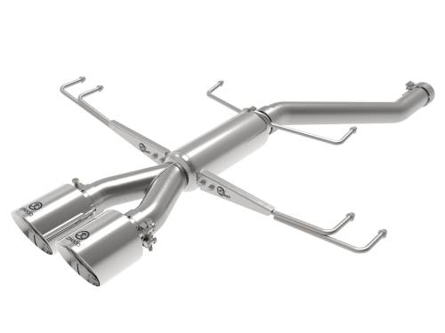 Afe - Advance Flow Engineering - 49-36626-P | AFE Power Takeda 2-1/2 IN 304 Stainless Steel Axle-Back Exhaust System w/ Polished Tips (2017-2021 Civic Type R L4-2.0L t)