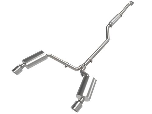 Afe - Advance Flow Engineering - 49-36629-P | AFE Power Takeda 2-1/2 IN to 2-1/4 IN 304 Stainless Steel Cat-Back Exhaust System Polished (2009-2014 TSX L4-2.4L)
