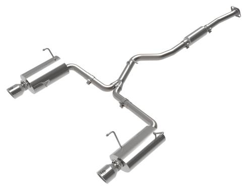 Afe - Advance Flow Engineering - 49-36804-P | AFE Power Takeda 2-1/2 IN to 2-1/4 IN 304 Stainless Steel Cat-Back Exhaust w/ Polished Tip (2014-2018 Forester XT H4-2.5L t)