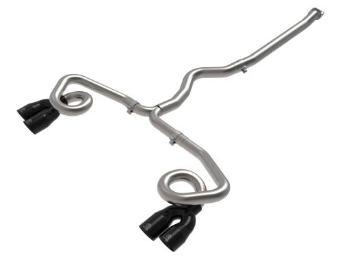 Afe - Advance Flow Engineering - 49-36809-B | AFE Power Takeda 3 IN to 2-1/2 IN 304 Stainless Steel Cat-Back Exhaust System w/ Black Tip (2022-2023 WRX H4-2.4L t)