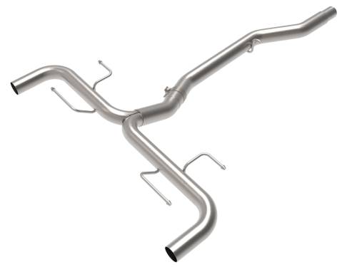 Afe - Advance Flow Engineering - 49-36902 | AFE Power MACH Force-Xp 2 IN to 2-1/2 IN Stainless Steel Axle-Back Exhaust System (2017-2024 Giulia L4-2.0L t)