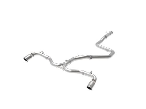 Afe - Advance Flow Engineering - 49-37003-1P | AFE Power Takeda 3 IN to 2-1/2 IN 304 Stainless Steel Cat-Back Exhaust w/ Polished Tip (2018-2020 Elantra GT L4-1.6L t)