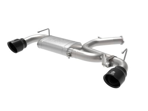 Afe - Advance Flow Engineering - 49-37007-B | AFE Power Takeda 3 IN 304 Stainless Steel Axle-Back Exhaust System w/ Black Tips (2019-2020 Veloster N L4-2.0L t)