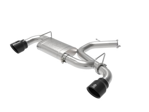 Afe - Advance Flow Engineering - 49-37009-B | AFE Power Takeda-ST 3 IN 304 Stainless Steel Axle-Back Exhaust System w/ Black Tips (2019-2020 Veloster N L4-2.0L t)