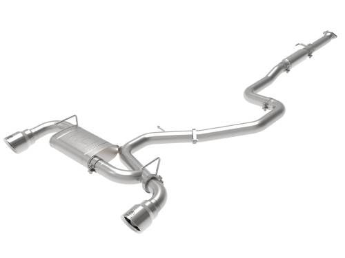Afe - Advance Flow Engineering - 49-37010-P | AFE Power Takeda-ST 3 IN 304 Stainless Steel Cat-Back Exhaust System w/ Polished Tips (2019-2020 Veloster N L4-2.0L t)