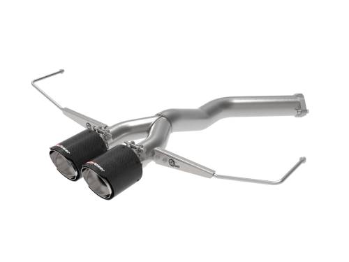 Afe - Advance Flow Engineering - 49-37012-C | AFE Power Takeda 3 IN to 2-1/2 IN 304 Stainless Steel Axle-Back Exhaust Carbon Fiber Tip (2019-2021 Veloster L4-1.6L t)