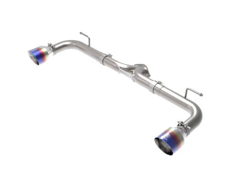 Afe - Advance Flow Engineering - 49-37014-L | AFE Power Takeda 2-1/2 IN 304 Stainless Steel Axle-Back Exhaust System w/Blue Flame Tips (2014-2018 3 L4-2.0/2.5L)