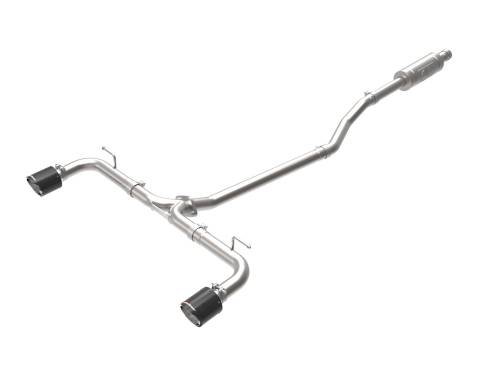 Afe - Advance Flow Engineering - 49-37015-C | AFE Power Takeda 2-1/2 IN 304 Stainless Steel Cat-Back Exhaust System w/ Carbon Fiber Tips (2014-2018 3 L4-2.0/2.5L)