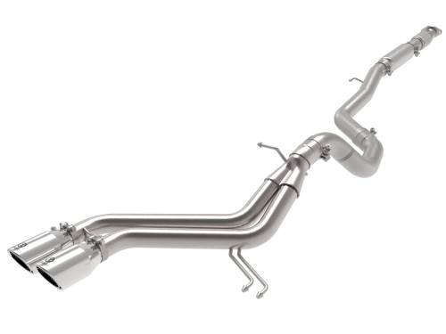 Afe - Advance Flow Engineering - 49-37018-P | AFE Power Takeda 2-1/2 IN to 3 IN 304 Stainless Steel Cat-Back Exhaust w/ Polished Tips (2013-2017 Veloster L4-1.6L t)