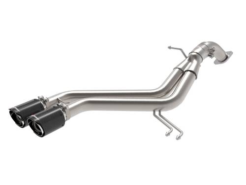 Afe - Advance Flow Engineering - 49-37019-C | AFE Power Takeda 3 IN to 2-1/2 IN 304 Stainless Steel Axle-Back Exhaust Carbon Fiber Tip (2013-2017 Veloster L4-1.6L t)