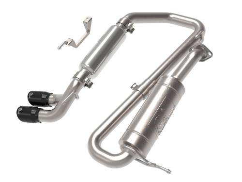Afe - Advance Flow Engineering - 49-37020-B | AFE Power Takeda 2-1/4 IN 304 Stainless Steel Cat-Back Exhaust System w/ Black Tip (2018-2021 Jimny L4-1.5L)