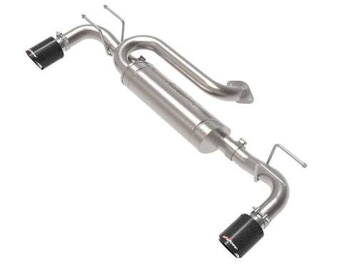 Afe - Advance Flow Engineering - 49-37023-C | AFE Power Takeda 3 IN to 2-1/2 IN 304 Stainless Steel Axle-Back Exhaust Carbon Fiber Tip (2019-2024 3 L4-2.5L/2.5L t)
