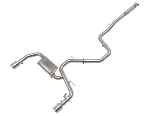 Afe - Advance Flow Engineering - 49-37028-P | AFE Power Takeda 3 IN 304 Stainless Steel Cat-Back Exhaust w/ Polished Tips (2022-2023 Elantra N L4-2.0L t)