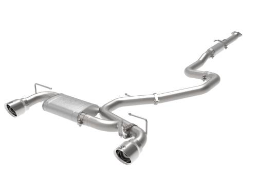 Afe - Advance Flow Engineering - 49-37030-P | AFE Power Takeda 3 IN 304 Stainless Steel Cat-Back Exhaust w/ Polished Tips (2021-2022 Veloster N L4-2.0L t)