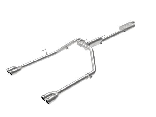 Afe - Advance Flow Engineering - 49-38084-P | AFE Power Vulcan Series 3 IN to 2-1/2 IN 304 Stainless Steel Cat-Back Exhaust Polished (2020-2024 Gladiator JT V6-3.6L)