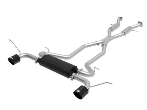 Afe - Advance Flow Engineering - 49-38085-B | AFE Power Vulcan Series 3 IN 304 Stainless Steel Cat-Back Exhaust System Black (2011-2021 Grand Cherokee WK2 V8-5.7L)