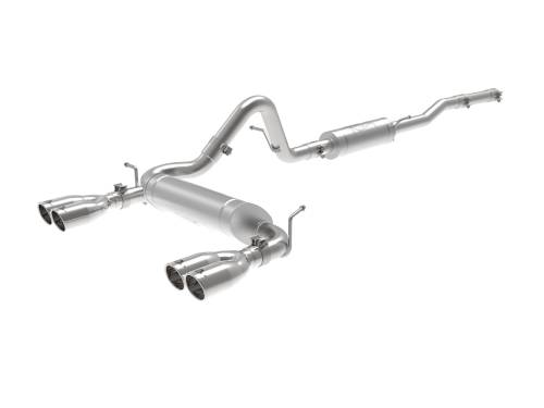 Afe - Advance Flow Engineering - 49-38087-P | AFE Power Vulcan Series 2-1/2 IN 304 Stainless Steel Cat-Back Exhaust System Polished (2007-2018 Wrangler JK V6-3.6L/3.8L)