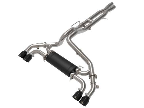 Afe - Advance Flow Engineering - 49-38098-B | AFE Power Vulcan Series 2-1/2 IN to 3 IN Stainless Steel Cat-Back Exhaust System Black (2021-2024 Wrangler 392 JL V8-6.4L)