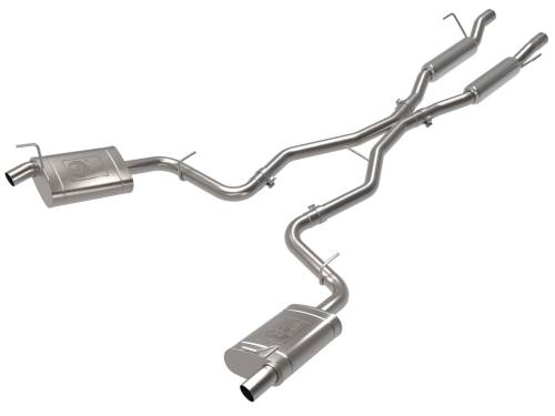 Afe - Advance Flow Engineering - 49-38100 | AFE Power Vulcan Series 2-1/4 IN to 2-1/2 IN Stainless Steel Cat-Back Exhaust System (2021-2024 Grand Cherokee WL V8-5.7L)