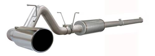 Afe - Advance Flow Engineering - 49-42002 | AFE Power Large Bore-HD 4 IN 409 Stainless Steel Cat-Back Exhaust System w/ Polished Tip (2004-2007 Ram 2500, 3500 Pickup L6-5.9L td)