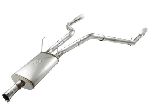 Afe - Advance Flow Engineering - 49-42013-P | AFE Power Mach Force-Xp 3 IN Cat-Back Exhaust System with Dual Polished Tips (2009-2024 Ram 1500 Pickup V8-5.7L)
