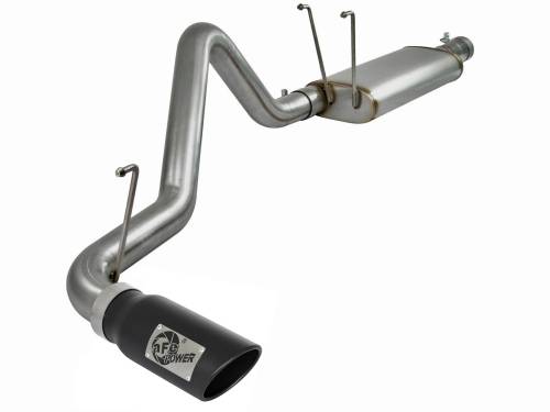Afe - Advance Flow Engineering - 49-42031-B | AFE Power Mach Force-Xp 3 IN Cat-Back Exhaust System with Dual Polished Tips (2009-2024 Ram 1500 Pickup V8-5.7L)