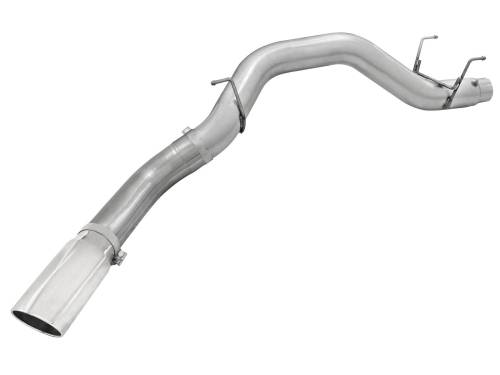 Afe - Advance Flow Engineering - 49-42039-P | AFE Power Large Bore-HD 5 IN 409 Stainless Steel DPF-Back Exhaust System w/Polished Tip (2013-2018 Ram 2500, 3500 Pickup L6-6.7L td)