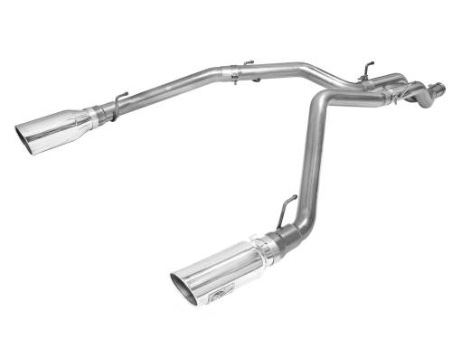 Afe - Advance Flow Engineering - 49-42045-P | AFE Power Large Bore-HD 3 IN 409 Stainless Steel DPF-Back Exhaust System w/Polished Tip (2014-2019 Ram 1500 Pickup V6-3.0L td)