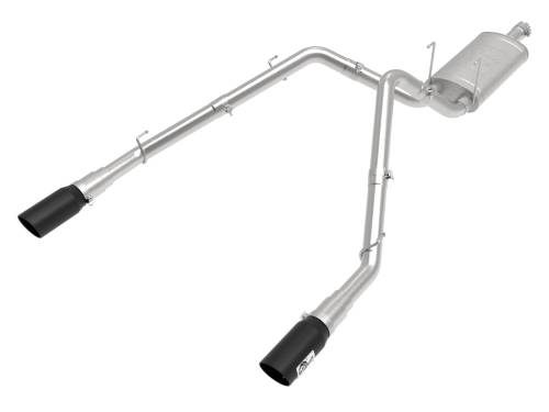 Afe - Advance Flow Engineering - 49-42074-B | AFE Power Apollo GT Series 3 IN 409 Stainless Steel Cat-Back Exhaust System w/ Black Tip (2009-2024 Ram 1500 Pickup V8-5.7L)