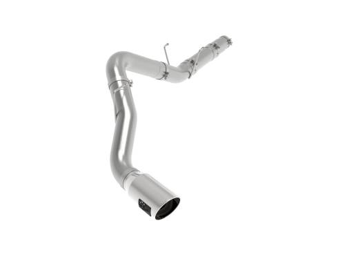 Afe - Advance Flow Engineering - 49-42078-P | AFE Power Large Bore-HD 5 IN 409 Stainless Steel DPF-Back Exhaust System w/Polished Tip (2019-2024 Ram 2500, 3500 Pickup L6-6.7L td)