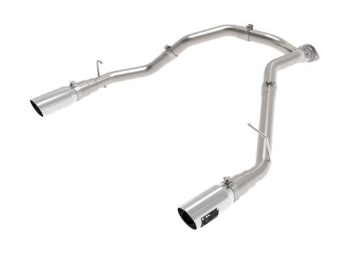 Afe - Advance Flow Engineering - 49-42080-P | AFE Power Large Bore-HD 3 IN 409 Stainless Steel DPF-Back Exhaust System w/Polished Tip (2020-2021 1500 V6-3.0L td)