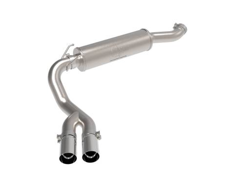 Afe - Advance Flow Engineering - 49-42082-P | AFE Power Rebel Series 3-1/2 IN Stainless Steel Cat-Back Exhaust System w/Polish Tip (2019-2021 Trucks V8-6.4L)