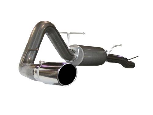 Afe - Advance Flow Engineering - 49-43003 | AFE Power Large Bore-HD 4 IN 409 Stainless Steel Cat-Back Exhaust System w/ Polished Tip (2003-2007 F250, F350 Super Duty V8-6.0L td)