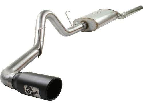 Afe - Advance Flow Engineering - 49-43011-B | AFE Power MACH Force-Xp 3 IN 409 Stainless Steel Cat-Back Exhaust System w/Black Tip (2004-2008 F150 Pickup V8-4.6/5.4L)