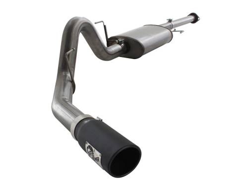 Afe - Advance Flow Engineering - 49-43038-B | AFE Power MACH Force-Xp 3 IN to 3-1/2 IN 409 Stainless Steel Cat-Back Exhaust w/ Black Tip (2011-2014 F150 Pickup V6-3.5L tt)