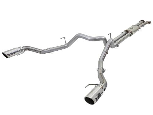 Afe - Advance Flow Engineering - 49-43045-P | AFE Power MACH Force-Xp 3 IN 409 Stainless Steel Cat-Back Exhaust System w/Polished Tip (2017-2020 F150 Pickup V6-3.5L tt)