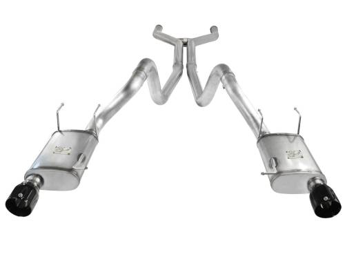 Afe - Advance Flow Engineering - 49-43049-B | AFE Power MACH Force-Xp 3 IN 409 Stainless Steel Cat-Back Exhaust System w/Black Tip (2011-2014 Mustang V8-5.0L)
