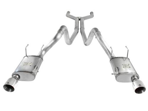 Afe - Advance Flow Engineering - 49-43049-P | AFE Power MACH Force-Xp 3 IN 409 Stainless Steel Cat-Back Exhaust System w/Polished Tip (2011-2014 Mustang V8-5.0L)