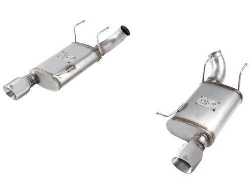 Afe - Advance Flow Engineering - 49-43052-P | AFE Power MACH Force-Xp 3 IN 409 Stainless Steel Axle-Back Exhaust System w/Polished Tip (2011-2014 Mustang V8-5.0L)