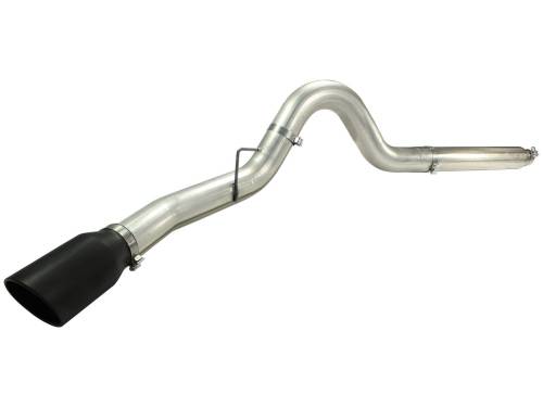 Afe - Advance Flow Engineering - 49-43054-B | AFE Power Large Bore-HD 5 IN 409 Stainless Steel DPF-Back Exhaust System w/Black Tip (2008-2010 F250, F350 Super Duty V8-6.4L td)