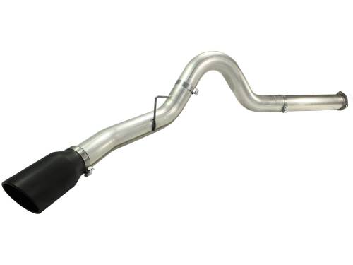 Afe - Advance Flow Engineering - 49-43055-B | AFE Power Large Bore-HD 5 IN 409 Stainless Steel DPF-Back Exhaust System w/Black Tip (2011-2014 F250, F350 Super Duty V8-6.7L td)