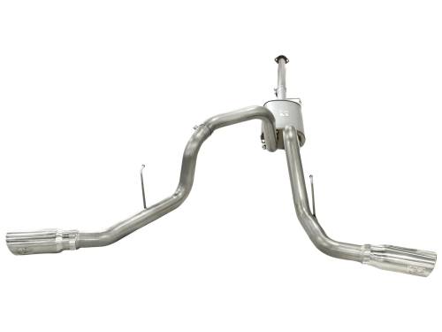 Afe - Advance Flow Engineering - 49-43056-P | AFE Power MACH Force-Xp 3 IN 409 Stainless Steel Cat-Back Exhaust System w/Polished Tip (2011-2014 F150 Pickup V6-3.5L tt)