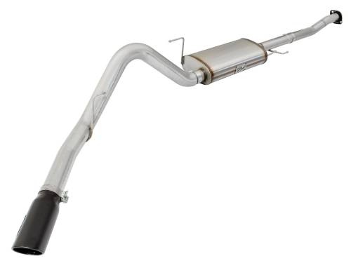 Afe - Advance Flow Engineering - 49-43068-B | AFE Power MACH Force-Xp 3 IN to 3-1/2 IN 409 Stainless Steel Cat-Back Exhaust w/ Black Tip (2015-2020 F150 Pickup V6-2.7L/3.5L tt)